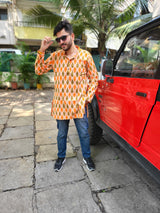 Mid length kurta for men